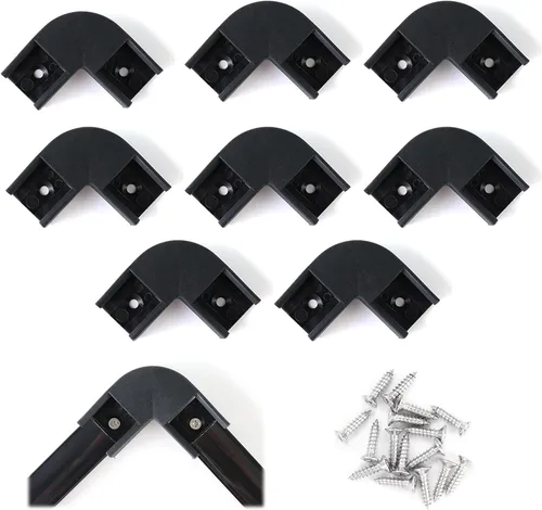 Miniatura 9 de Muzata Kit de conectores de esquina de 6 pares de conectores en forma de L para canal LED Muzata U1SW en forma de U de aluminio LED difusor canal