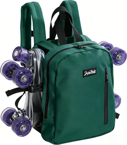 Miniatura 12 de JajaHoho Bolsas para patines de ruedas para mujeres y hombres, mochila multifuncional deportiva para patines de ruedas, patines de hielo, patines