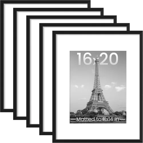 Miniatura 14 de upsimples - Portarretratos de 11 x 14 para galería de fotografías. Marcos para fotos de 8 x 10 pulgadas con paspartú o de 11 x 14 pulgadas sin Dorado