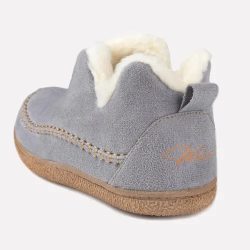 Miniatura 3 de Wishcotton Pantuflas de mocasín para mujer, para invierno, para interiores y exteriores, con espuma viscoelástica