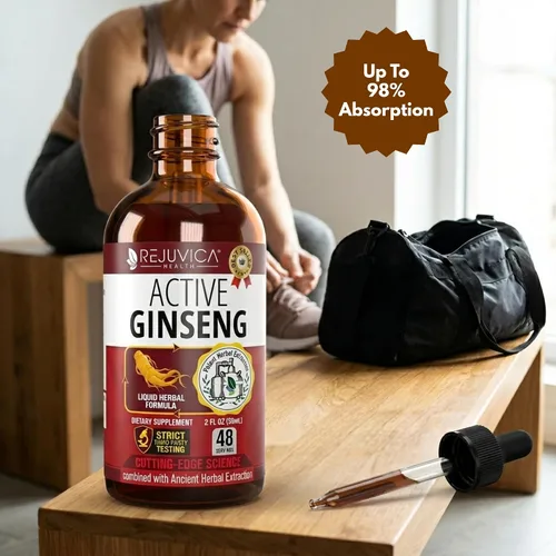 Miniatura 4 de Ginseng activo Panax rojo coreano con Ginsenósidos naturales - Solución líquida avanzada totalmente natural para una absorción 2 veces mayor - Apoya