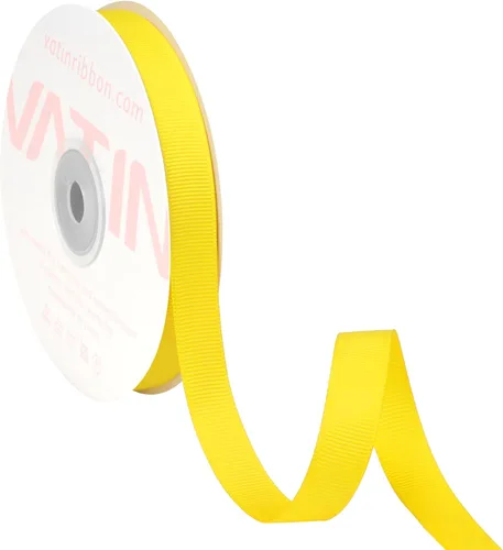 Miniatura 222 de Vatin - Rollo de cinta de grogrén, rollos de 25-50 yardas, perfecto para decoración de bodas, coronas, baby showers, envolturas de paquete de regalo