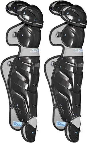 Miniatura 21 de All-Star Adult System 7 - Protector de piernas, recortado gris, corto de 15.5 pulgadas de longitud