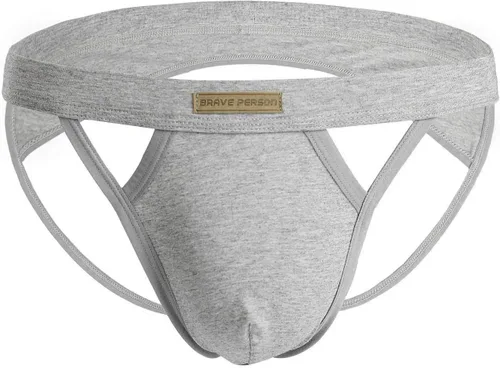 Miniatura 5 de BRAVE PERSON Jock Straps para hombre, suspensorio, ropa interior, correa de algodón elástico, atlético, suspensorios, para hombres