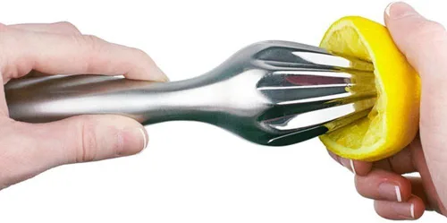 Miniatura 2 de Exprimidor manual de limón, extractor de cítricos de acero inoxidable, prensa manual de cono de fruta naranja, exprimidor de metal, exprimidor