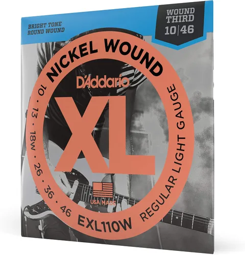 Miniatura 56 de D'Addario XL EXL115-10P - Cuerdas de níquel para guitarra eléctrica de 6 cuerdas, entonación perfecta, sensación consistente, durabilidad fiable