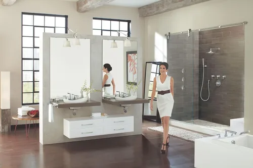 Miniatura 12 de Moen TS43002 Arris - Kit de ajuste de grifo de baño moderno de 8.0 in (8.0 in), requiere válvula, cromado