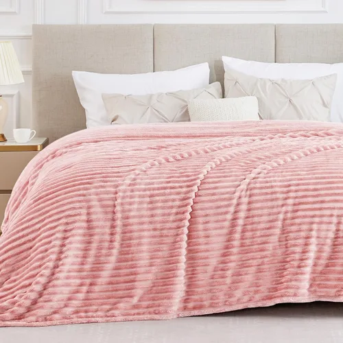 Miniatura 56 de BEDELITE Manta de forro polar para sofá, 10.58 oz/m², suave y cálida, manta acuática esponjosa, manta decorativa y de regalo para mujeres, hombres