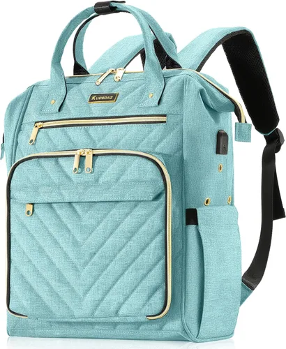 Mochila para tejer, organizador de hilo con puerto de carga USB, mochila acolchada para mujeres, regalos de Navidad, bolsa de ganchillo grande de