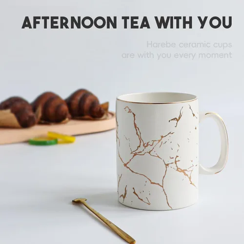 Miniatura 6 de harebe Taza de café negra extra grande de cerámica de 24 onzas con asa, tazas altas y calientes de gran tamaño, aptas para lavavajillas, taza