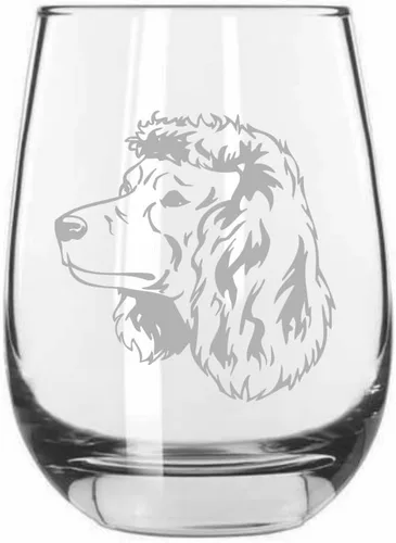 Miniatura 234 de Sakhalin Husky Dog - Copa de vino grabada personalizada de 15.25 onzas sin tallo