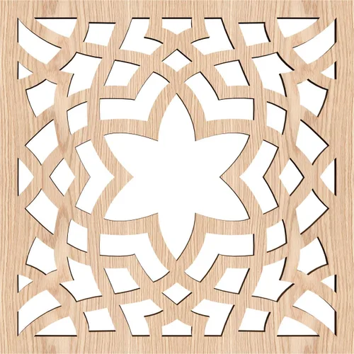 Miniatura 2 de París - Paneles de pared decorativos de madera con calado, extra pequeños, 7 3/8 pulgadas de ancho x 7 3/8 pulgadas de alto x 1/4 pulgadas de alto