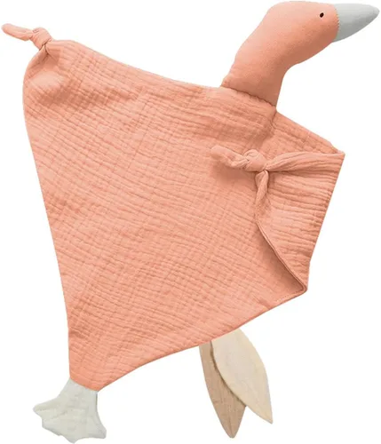 Miniatura 21 de insular Manta de conejo Lovey para niños y niñas, manta de seguridad de muselina de algodón orgánico para bebés, suave y transpirable, toalla Conejo