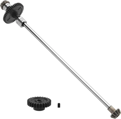 Miniatura 2 de Eje central de transmisión central de metal para automóvil a control remoto con engranaje de motor 27T, pieza de actualización compatible con Wltoys