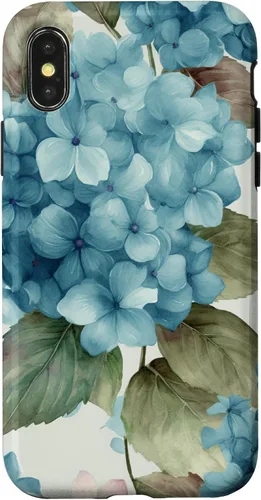 Miniatura 5 de Watercolor Shabby Chic Blue Hydrangeas Flower Case for iPhone 17