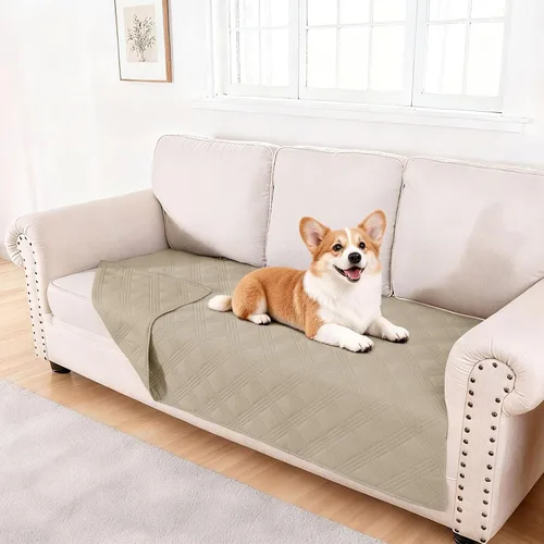 Miniatura 120 de hyha Manta impermeable para perros, manta reversible para cama de mascotas, funda suave para sofá/sillón lavable para perros, fundas impermeables