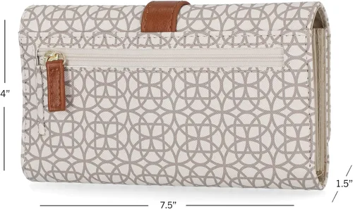 Miniatura 3 de Mundi - Cartera File Master con bloqueo RFID para mujer, con bolsillo para cambio