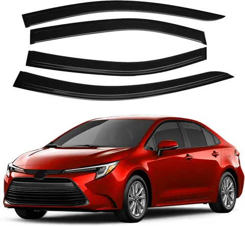 Miniatura 38 de Canvcle RAV4 Rain Guards - Window Visors for Toyota RAV4 2006-2012, Outside-Mount Tape-On Side Window Wind Deflectors for RAV4 Accessories, Vent