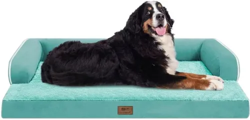 Miniatura 90 de Cama ortopédica impermeable para perros pequeños, cama para perros de tamaño mediano, cómoda cama para mascotas y gatos con lados, funda extraíble