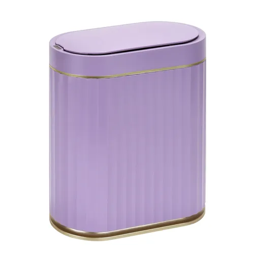 Miniatura 12 de ELPHECO Cubo de basura para baño con sensor de movimiento, cubo de basura automático, cubo de basura inteligente de plástico delgado con tapa