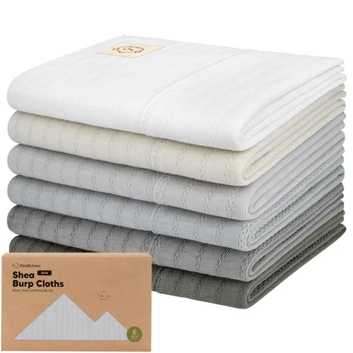Miniatura 22 de Paños orgánicos para bebés niño y niña - Juego de 6 toallas grandes de algodón para eructar, paños para baba, súper absorbentes, ultra suaves