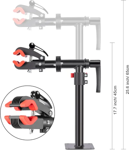 Miniatura 5 de CXWXC Soporte de reparación de bicicletas - Soporte de mantenimiento de montaje en banco - Soportes de trabajo para bicicletas de montaña