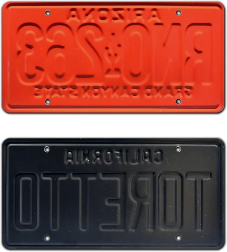 Miniatura 2 de Fast & Furious RNO 263 + Toretto Placas de Matrícula Metálicas Estampadas