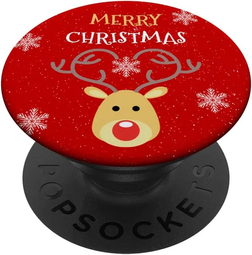 Miniatura 6 de Lindo reno de Feliz Navidad - PopSockets MagSafe PopGrip para iPhone