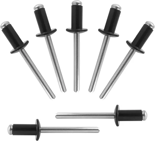 Miniatura 19 de ALLCLEAN 50 piezas de remaches ciegos profesionales de acero inoxidable de 1/4" x 1/2", remaches POP de 6,4 x 12 mm, agarre y mandril de acero