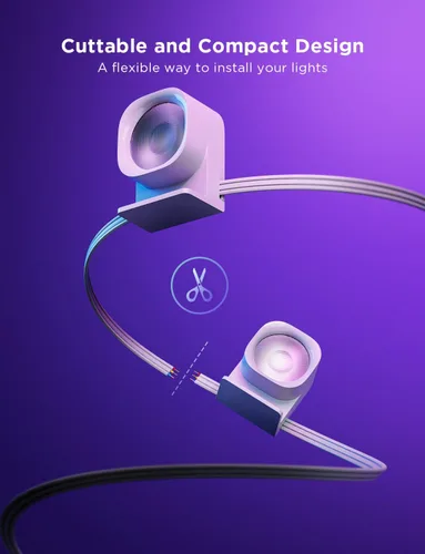 Miniatura 7 de Govee RGBIC - Tira de luces LED inteligentes que funciona con Alexa, lámpara de pared de interior que cambia de color, para fiestas, sincronización