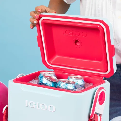 Miniatura 9 de Igloo Tag Along Too Coolers Enfriador de estilo picnic de carcasa dura aislada Cofre de hielo rodante Mist