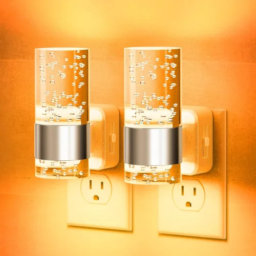 Miniatura 27 de JandCase Luz nocturna, luces nocturnas automáticas enchufables a la pared, luz nocturna LED regulable con brillo ajustable, luces nocturnas