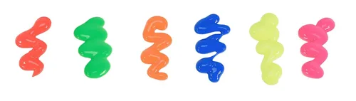 Miniatura 4 de School Smart Juego de pintura de témpera lavable, colores fluorescentes surtidos, juego de 6 pintas