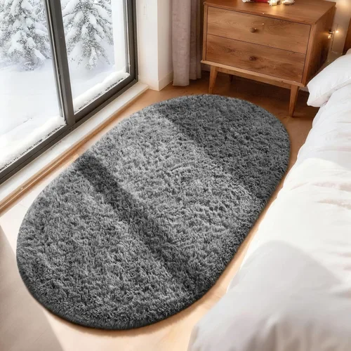 Miniatura 5 de Ophanie - Alfombras para sala de estar, antideslizante y suave, de felpa grandes y peludas para dormitorio, peludas para niños y niñas, decoración