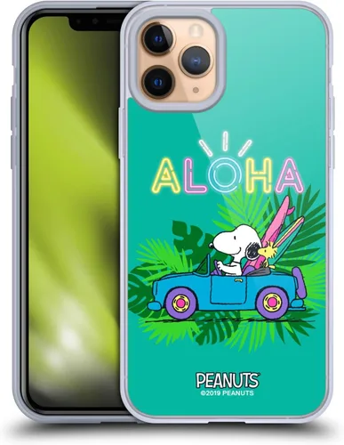 Miniatura 85 de Head Case Designs Peanuts Tropical Surf Snoopy Aloha Disco Gel Funda con licencia oficial [protección de grado militar] compatible con Apple iPhone