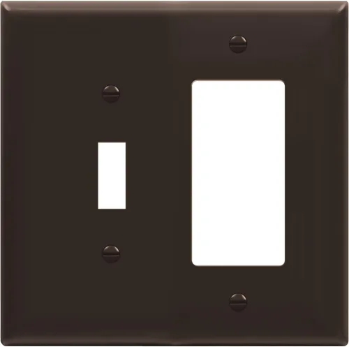Miniatura 39 de ENERLITES - Placa de pared combinada de acero inoxidable para interruptor de palanca y decorativo, resistente a la corrosión, placa metálica de 2