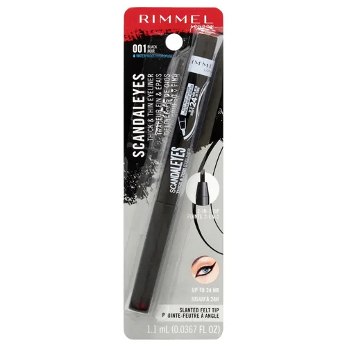 Miniatura 6 de Rimmel, Scandaleyes - Delineador de ojos grueso y fino REDESIGN Negro, 2 unidades (paquete de 1)