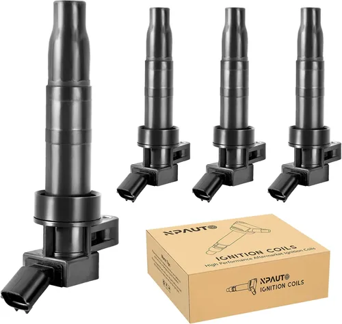 NPAUTO Paquete de bobinas de encendido de 4 unidades para 2.4 2.0 Hyundai Sonata, Kia Optima, Santa Fe Sport Tucson Genesis Coupe Sorento Sportage