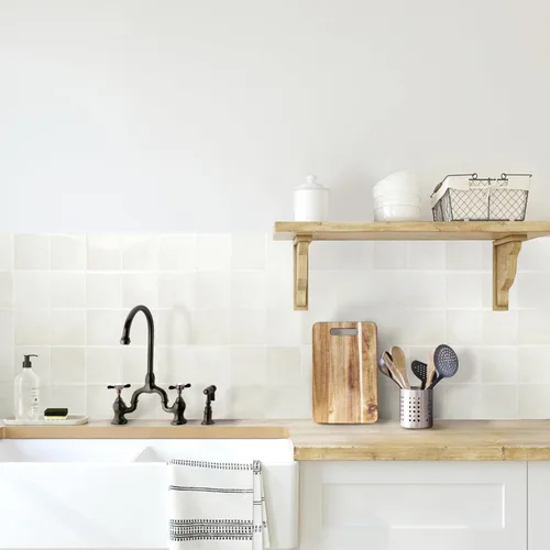 Miniatura 2 de SMART TILES Protector contra salpicaduras para despegar y pegar, 5 hojas de 9 x 9 pulgadas, adhesivo 3D para cocina, baño, azulejos de pared, Oia