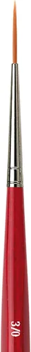 Miniatura 333 de da Vinci Watercolor Series 5580 CosmoTop Spin Pincel de Pintura, Redondo Sintético con Mango Rojo