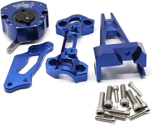 Miniatura 3 de Asiento estabilizador de dirección CNC ajustable para motocicleta con kit de soporte de montaje, juego completo compatible con MT-09 FZ-09 MT09 FZ09