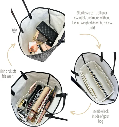 Miniatura 5 de Organizador de bolsas para St Louis PM Organizador de bolsas St Louis GM Tote Bag Inserto hecho a mano 0.118 in Fieltro Premium Snug Robusta