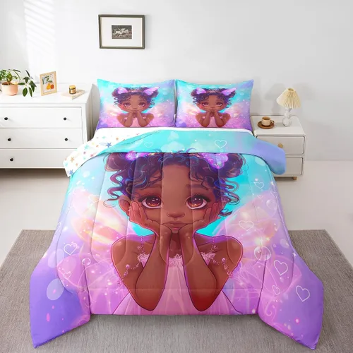 Miniatura 34 de Manfei Juego de Edredón Floral de Acuarela Tamaño Twin, Juego de Ropa de Cama de Flores Botánicas y Hojas 2 piezas, Edredón de Plumón de Flores