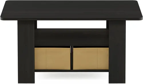 Miniatura 8 de Furinno 11158DBR/BK - Mesa de centro con almacenaje Espresso/Marrón