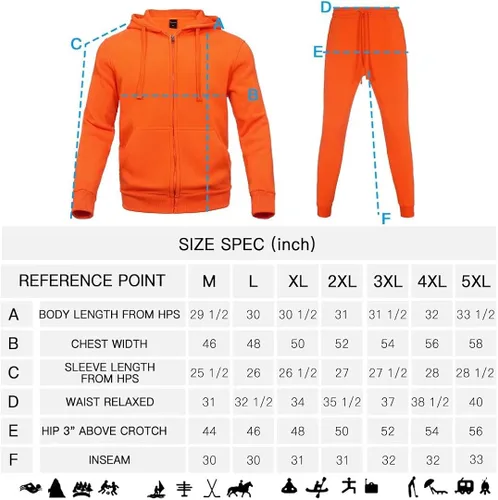 Miniatura 7 de Zusmen Chándal para hombre, chamarras y pantalones de 2 piezas