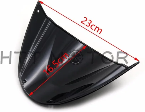 Miniatura 6 de SMT-Parabrisas compatible con Ducati Monster 696 2008 2009 2010 2011 2012-2014 negro [B074V39YYR]