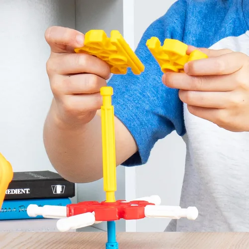 Miniatura 5 de KID K'NEX - Juego de constructores en ciernes, 100 piezas, construcción STEM preescolar, juego de construcción para niños, juego creativo