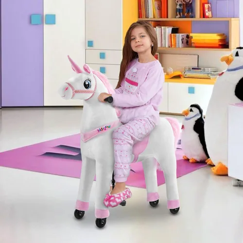 Miniatura 2 de Juguete de unicornio para montar a caballo, caballo de caballo y jinete mecánico de acción para caminar de 6 a 14 años, sin batería ni electricidad
