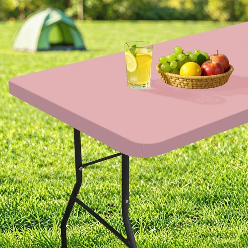 Miniatura 27 de homing Mantel cuadrado ajustable de poliéster impermeable, protector de mesa lavable para picnic, campamento, al aire libre (negro, 34 x 34 pulgadas)