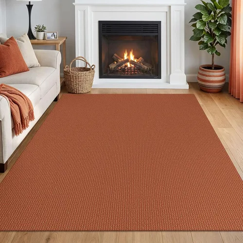 Miniatura 188 de IOHOUZE Alfombra de Área Lavable 4x6 Antideslizante con Respaldo de Goma Alfombras Tejidas para Entrada Interior Alfombras de Dormitorio Alfombra